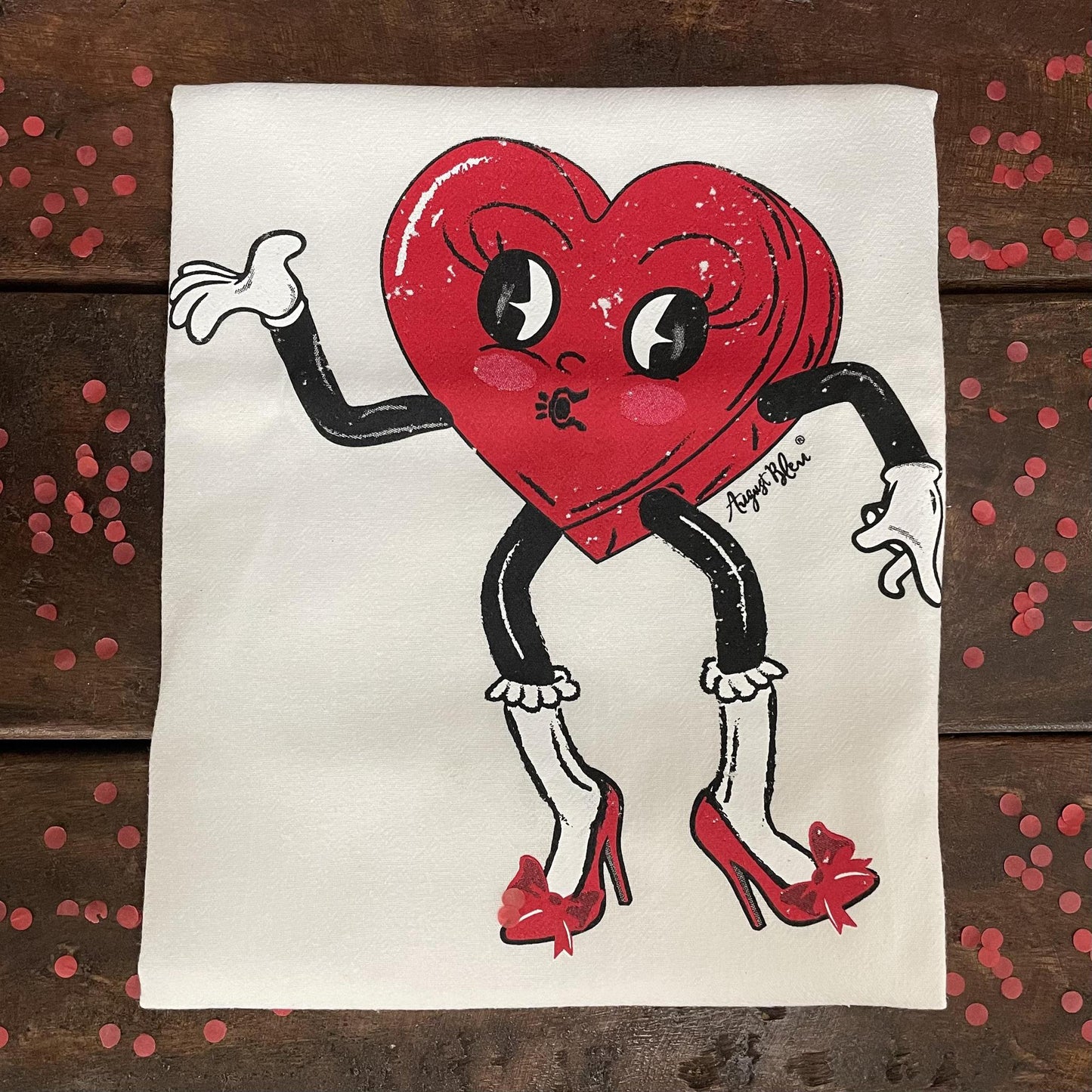 Dancing Heart Towel- August Bleu