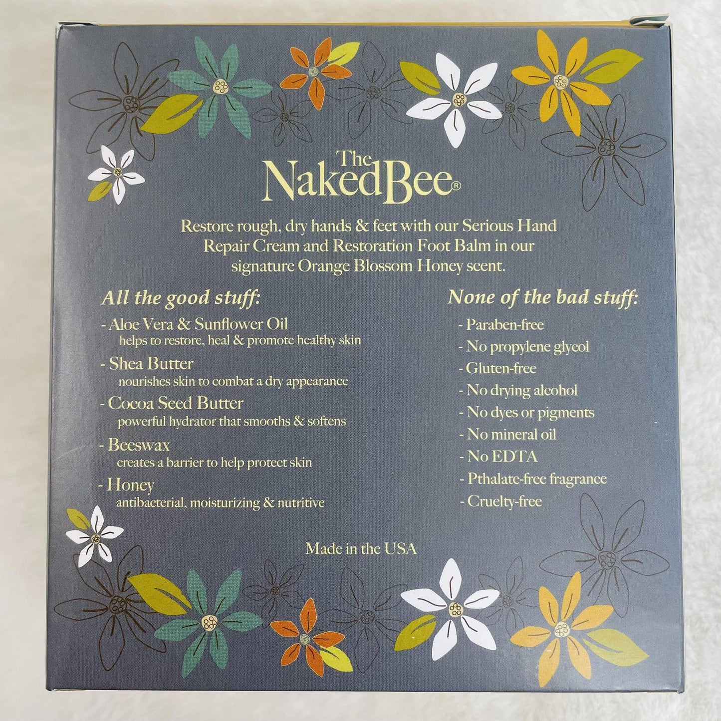 "Orange Blossom Honey" Hands And Feet Repair Kit -Naked Bee