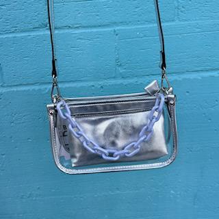 Silver Jessica Clear Crossbody- Jen&Co.