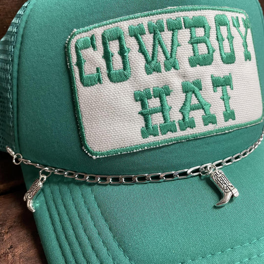 Cowboy Boot Charm Hat Chain