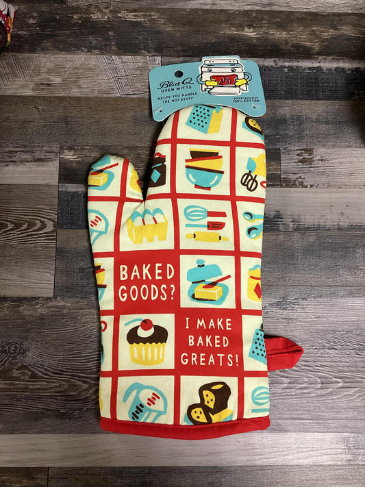 "Baked Goods?..." Oven Mitt- Blue Q