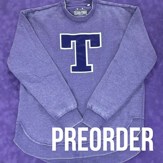 PREORDER - Purple Block T Sweatshirt - Texas True