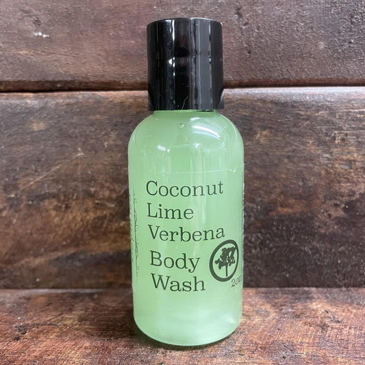 "Coconut Lime Verbena" Body Wash 2oz -Simplified