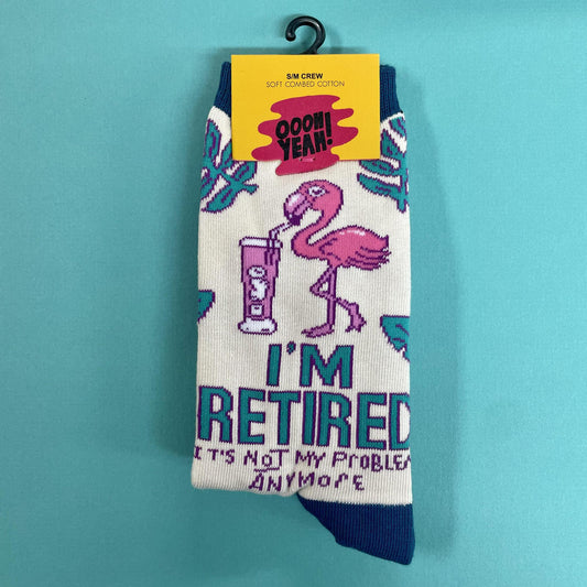 Retired Women's Crew Socks- Oooh Yeah Socks