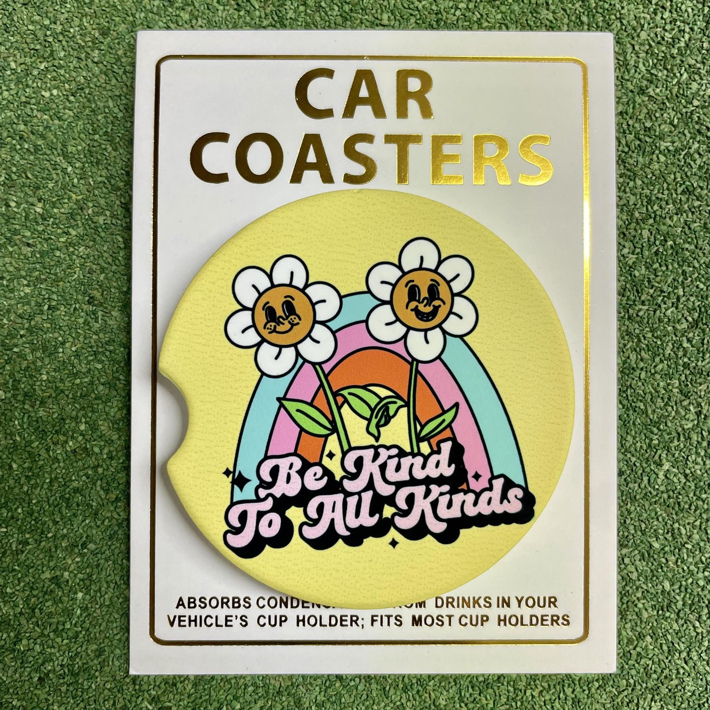 Be Kind to All Kinds- Car Coaster- Mugsby