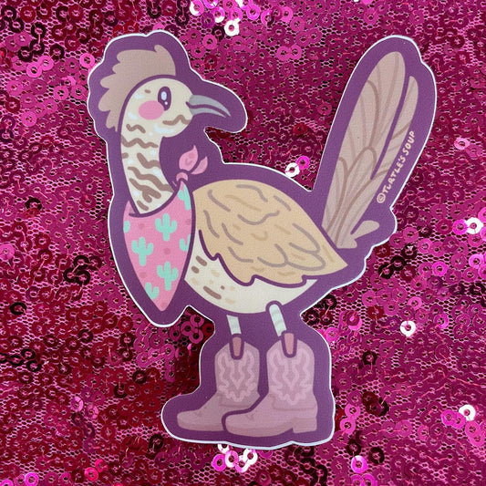 Roadrunner Cowboy Sticker