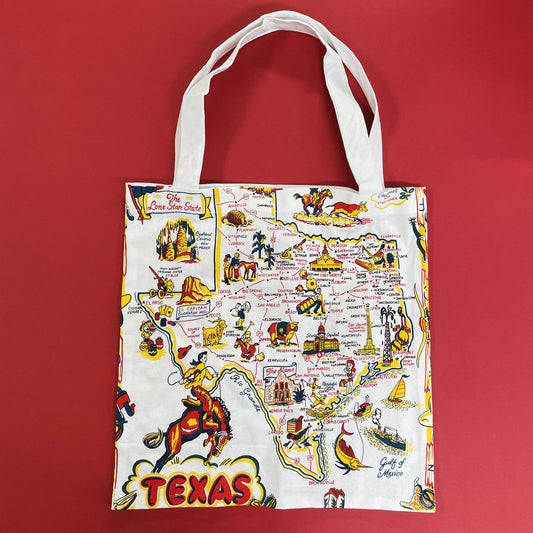 Texas Map Tote Bag- R&W Kitchen Co.