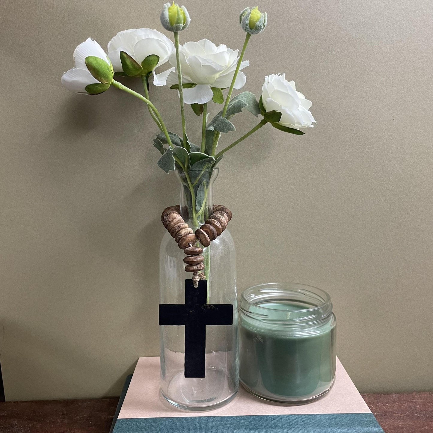 Cross Bud Vase- Mud Pie