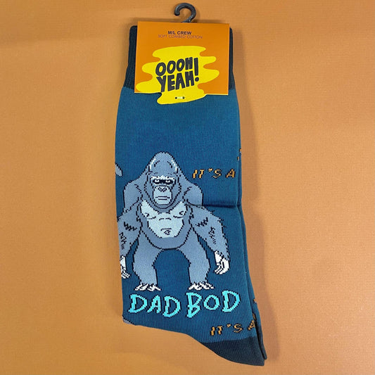 Dad Bod Men's Crew Socks- Oooh Yeah Socks