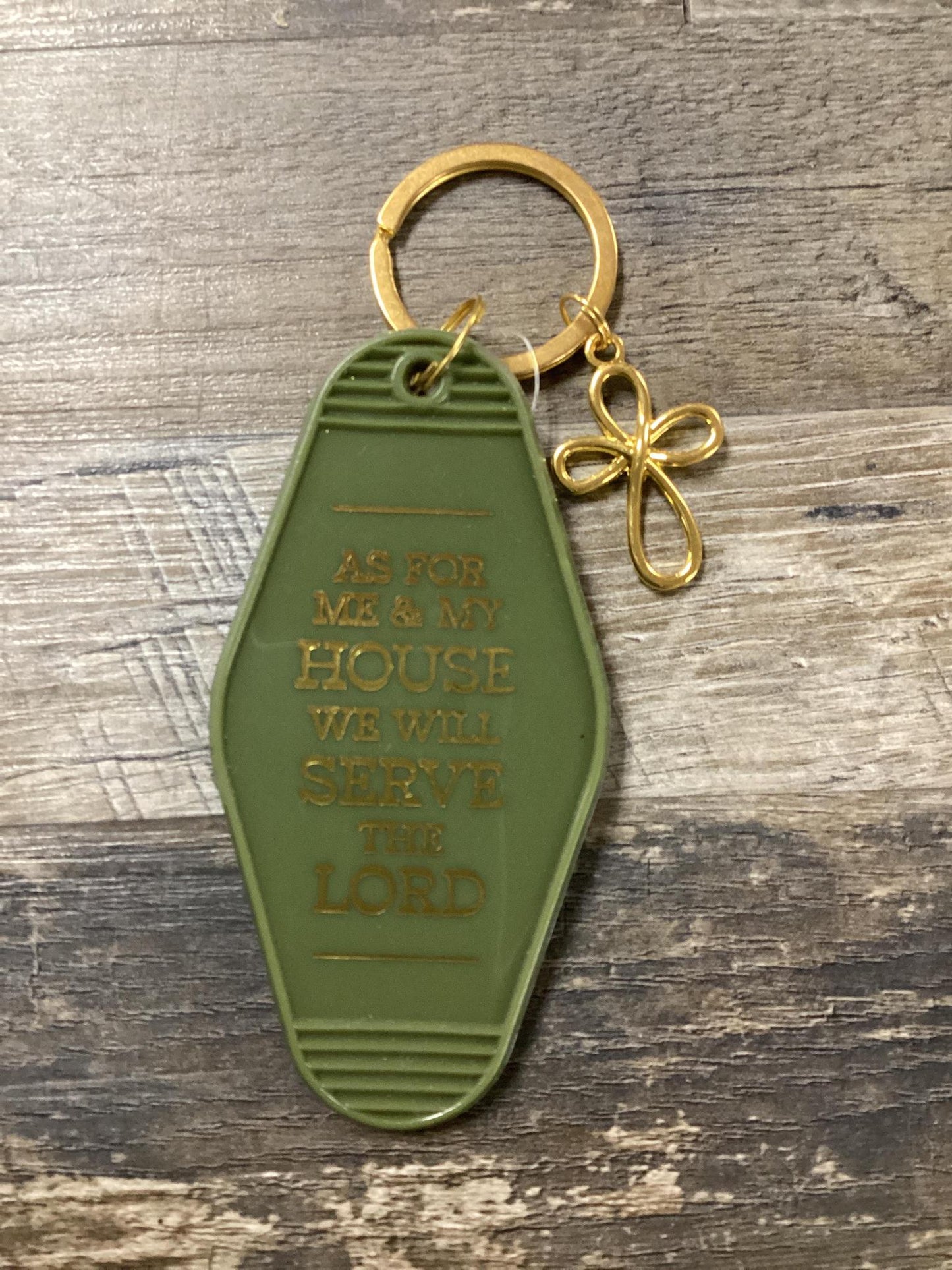 "As For Me And My House..." Keychain