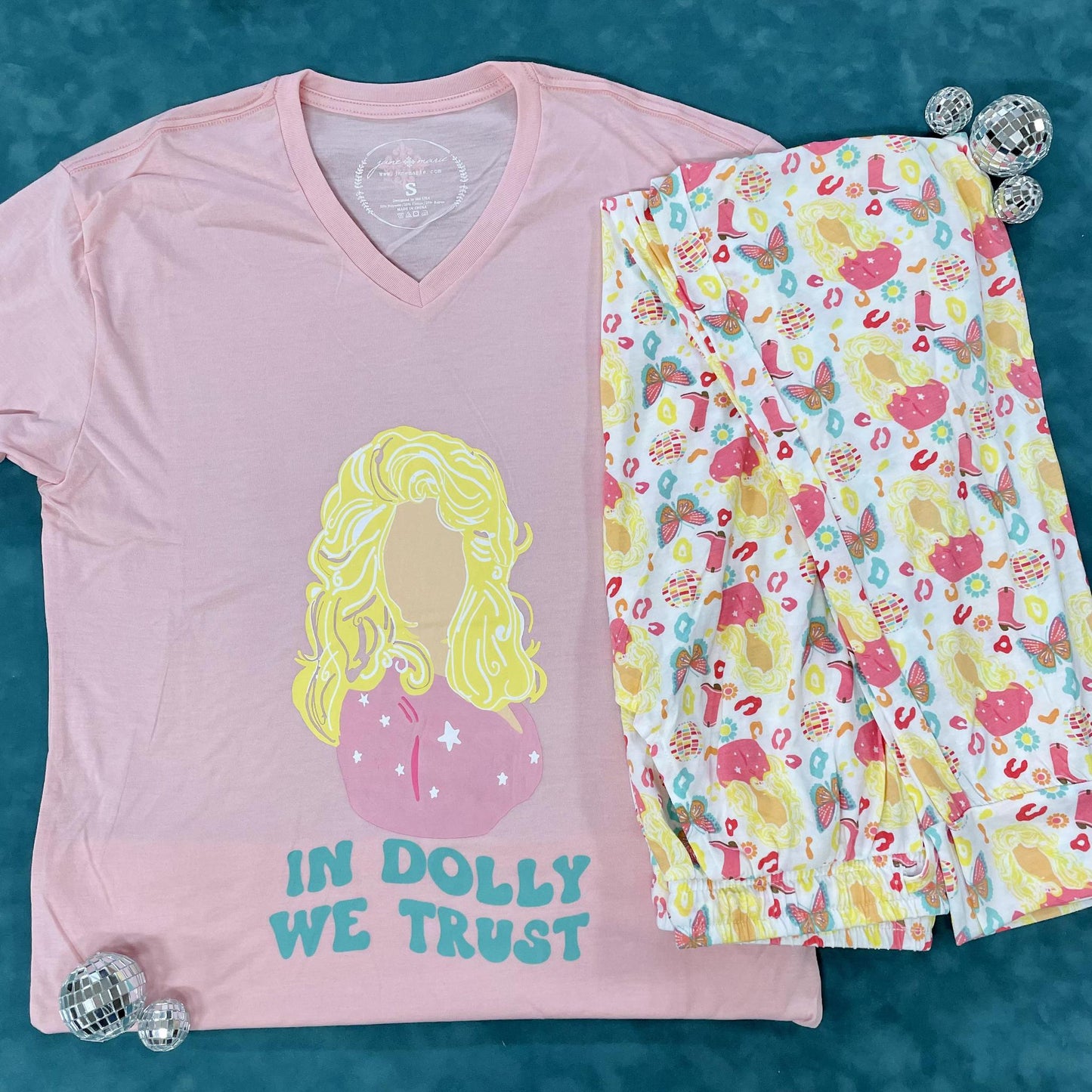 In Dolly We Trust- PJ Set- Jane Marie