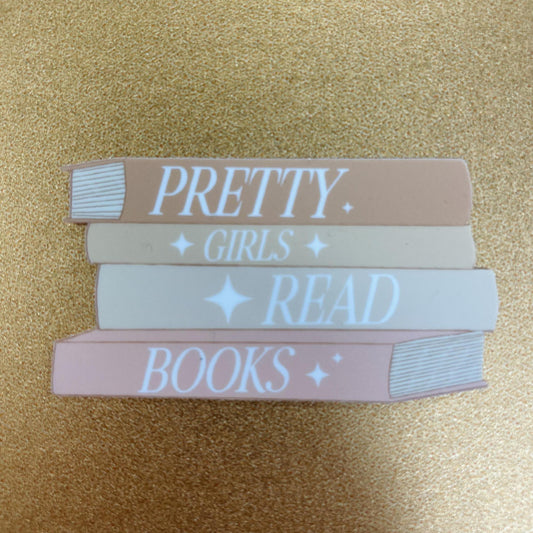 Pretty Girls Read Books Sticker - Maddon and Co.