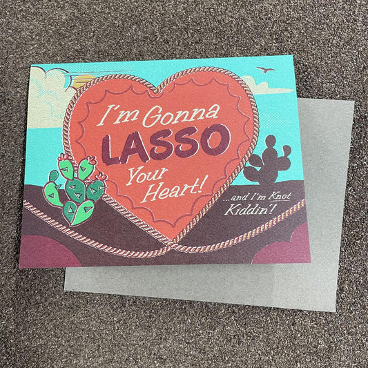Valentine's Day Card - Lasso - Bryan Spear Studios