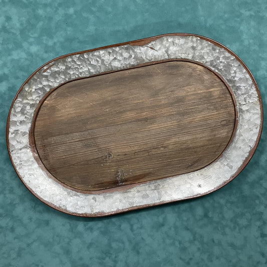 Weathered Oval Tray- Mud Pie