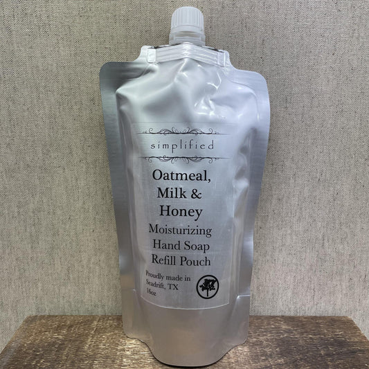 "Oatmeal, Milk & Honey" Hand Soap Refill -Simplified
