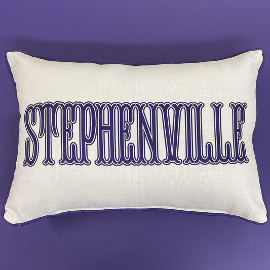 Stephenville Western Font Pillow- Little Birdie