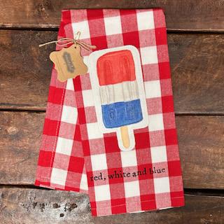 Popsicle Patch American Towel- July 4th Mud Pie