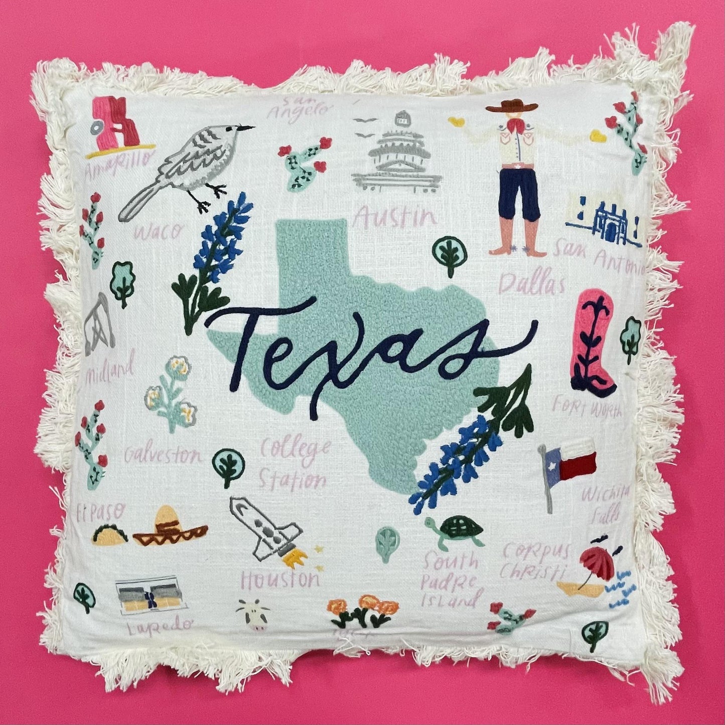 Square Pillow Texas - Mary Square