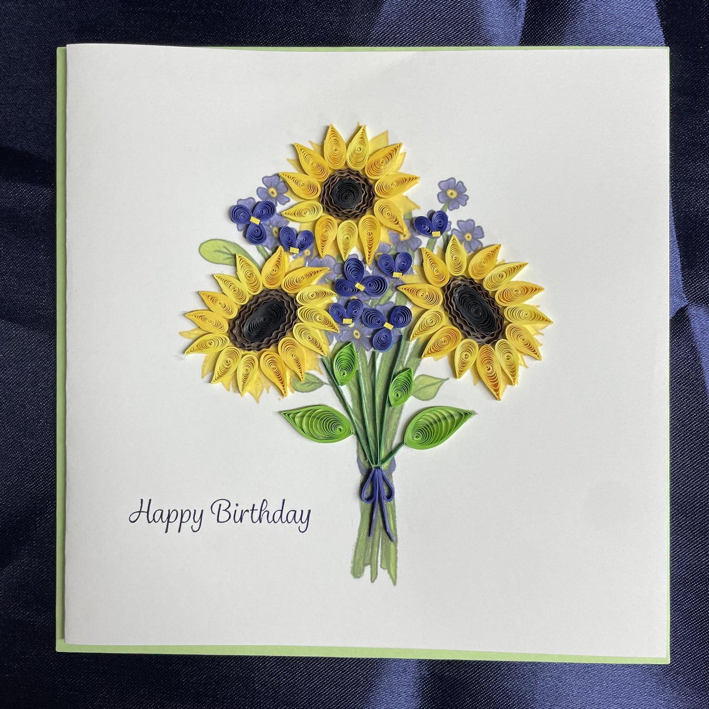 Birthday Sunflower Bouquet- Quilling Card