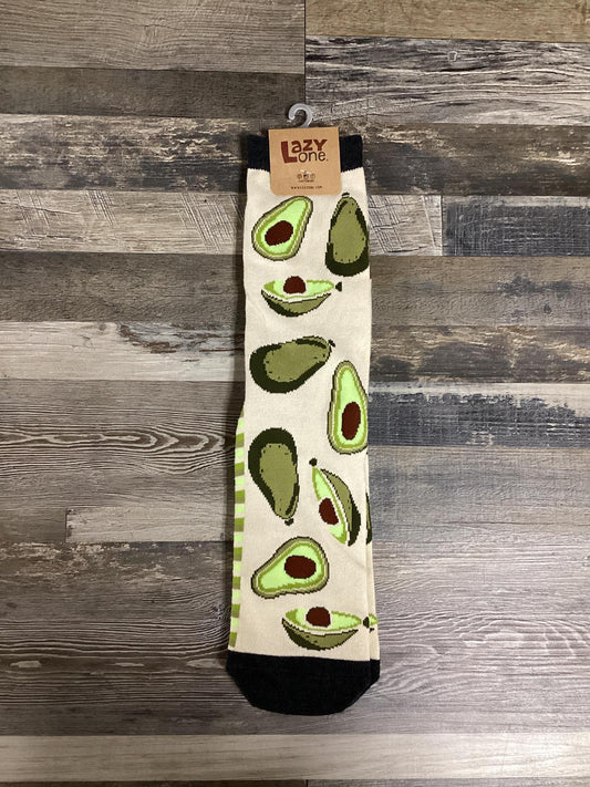 "Avocado Go To Bed" Socks -Lazy One