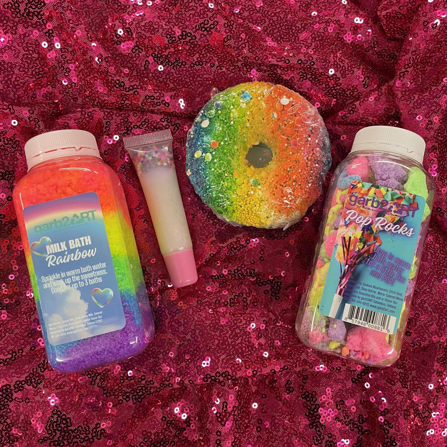 Rainbow Bath Gift Set- Grab2art