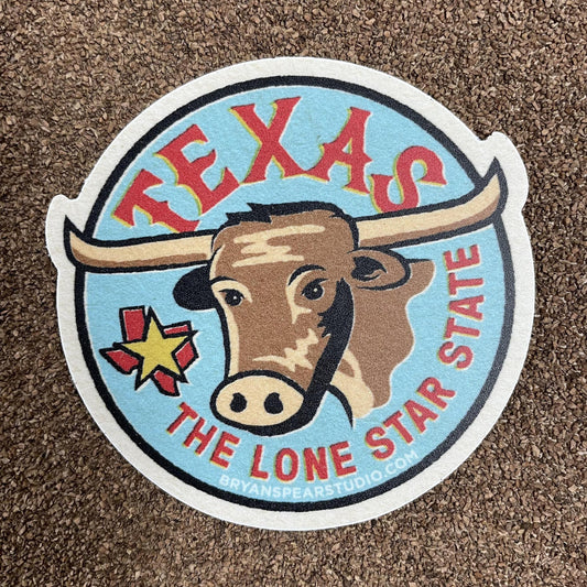 Texas Lone Star State Sticker - Bryan Spear Studio