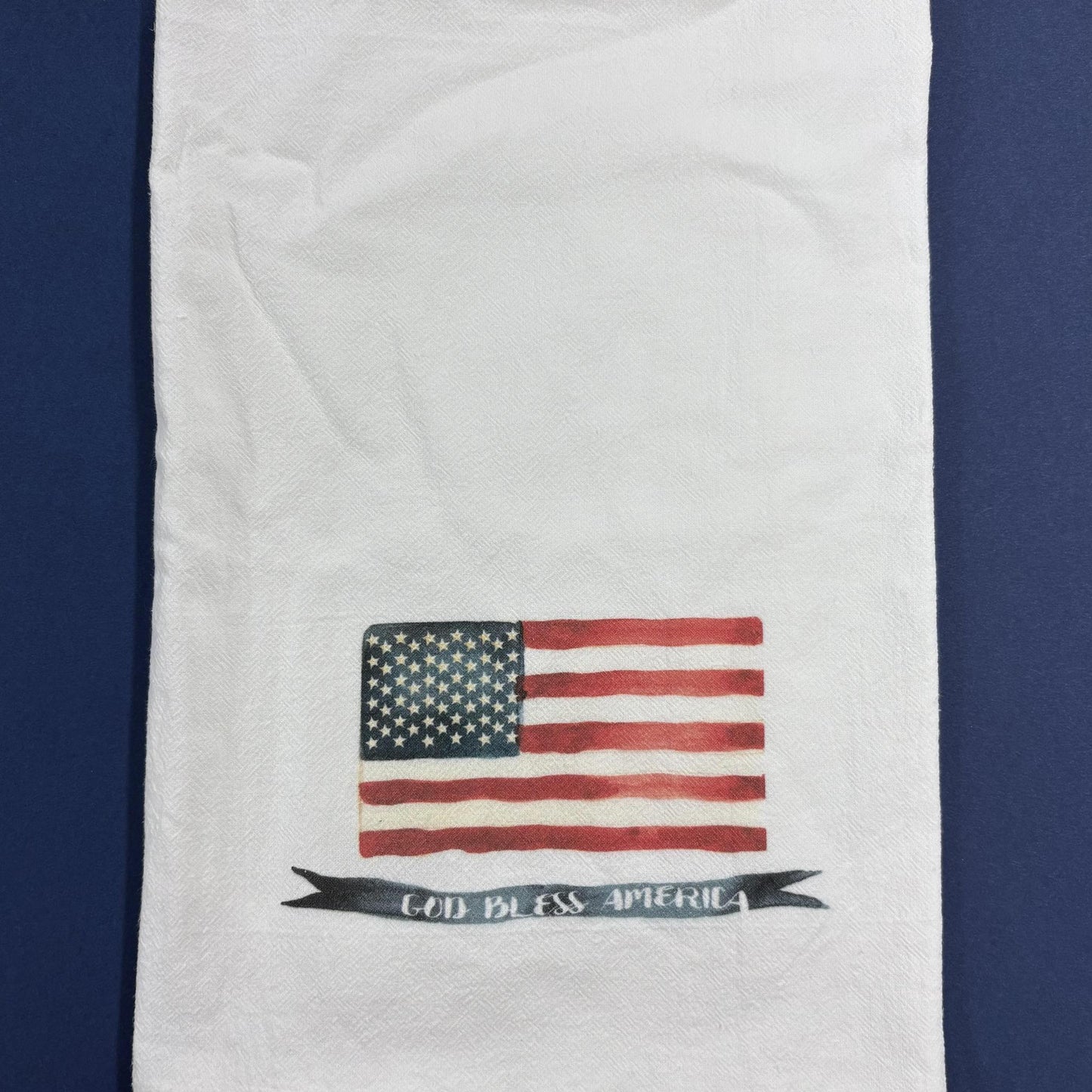 "God Bless America" American Flag- Towel