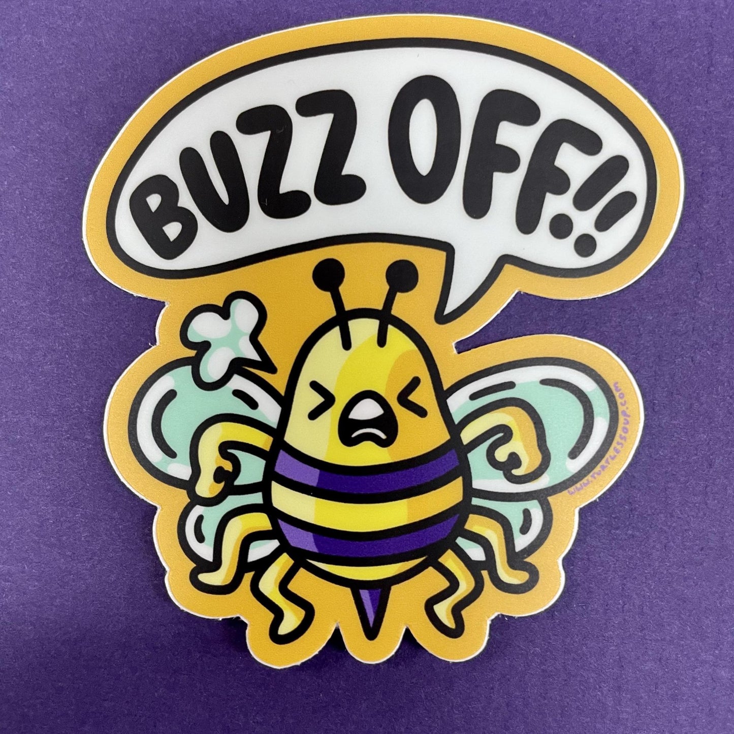 Buzz Off Sticker