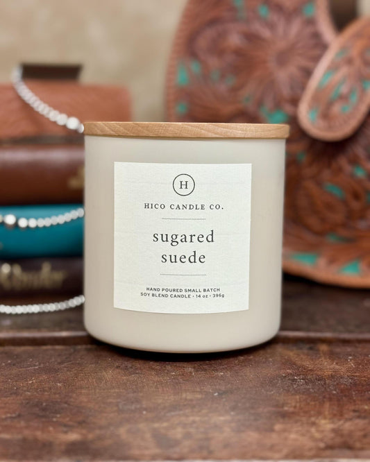 Sugared Suede Candle - Hico Candle Co.
