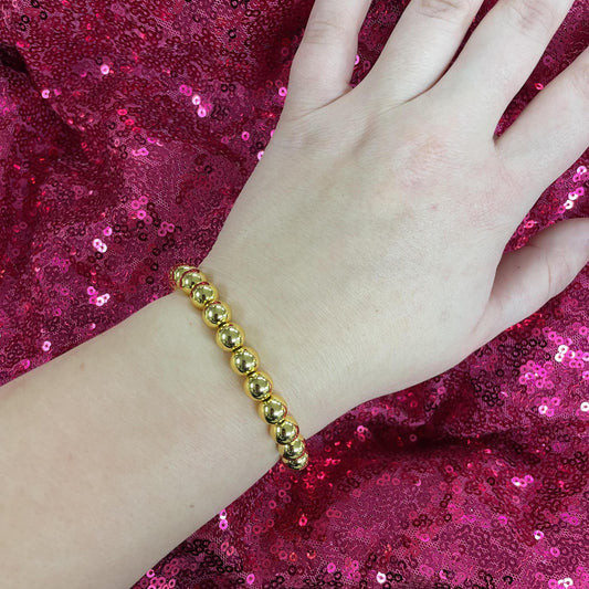 Chunky Gold Bead Bracelet