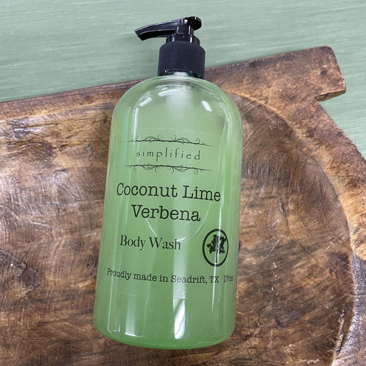 "Coconut Lime Verbena" Body Wash -Simplified