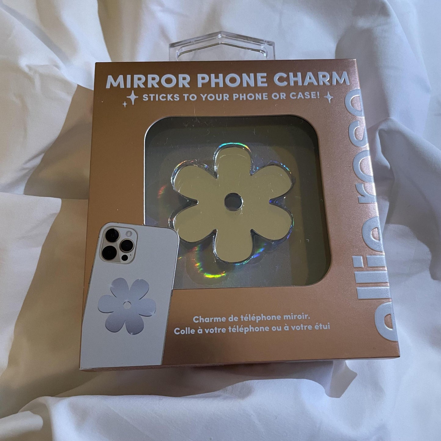 Flower Mirror Phone Charm - Ellie Rose