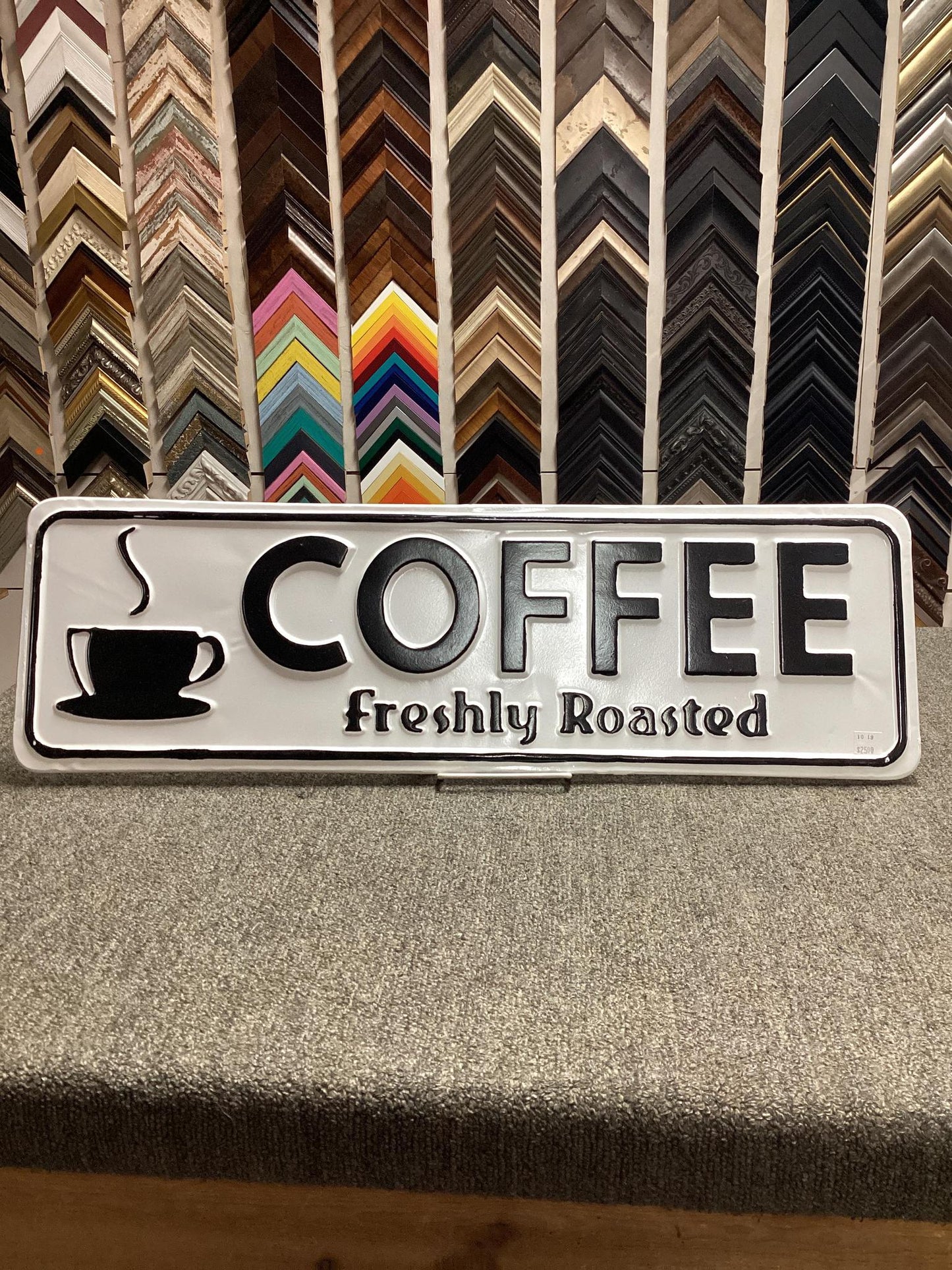 "Coffee Freshly Roasted" Metal Sign- CBK