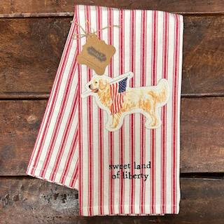 Dog Patch Americana Towel- July 4th Mud Pie