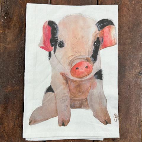 Pink Pig Towel- Dolly Estelle