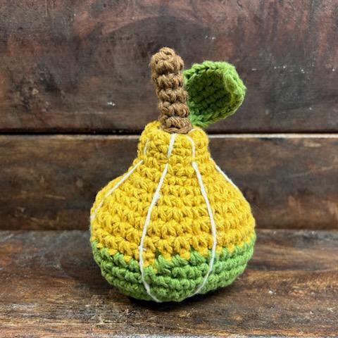 Mini Crochet Pumpkin- Mud Pie