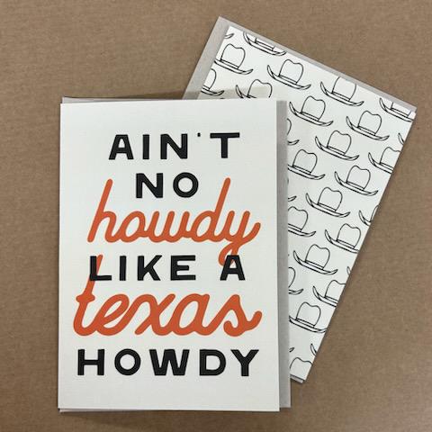 Ain't No Howdy Card- MLH