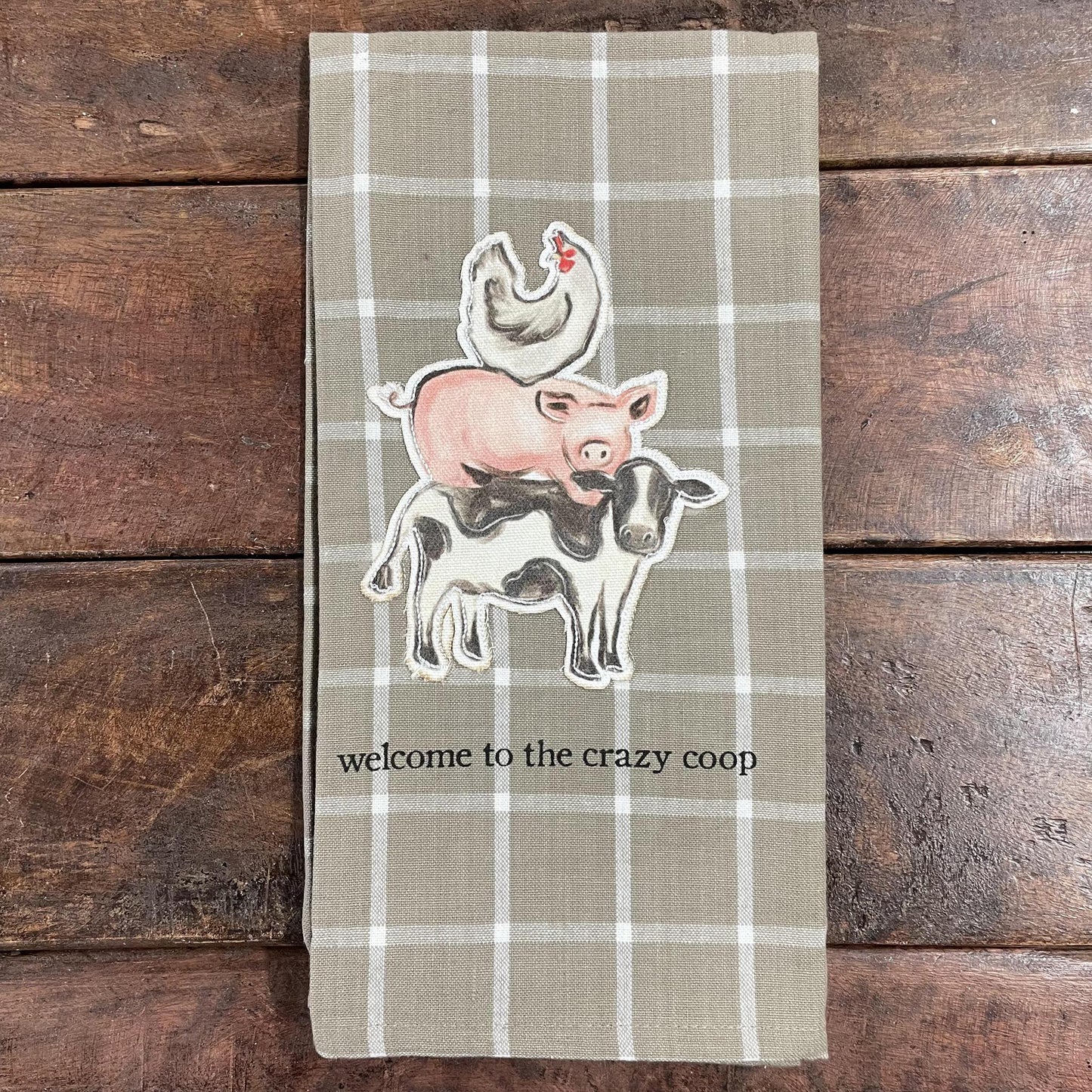 Coop Canvas Patch Towel - Mud Pie