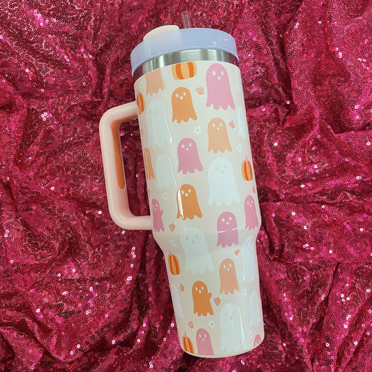 40oz Pink Ghost Tumbler - The Darling Effect