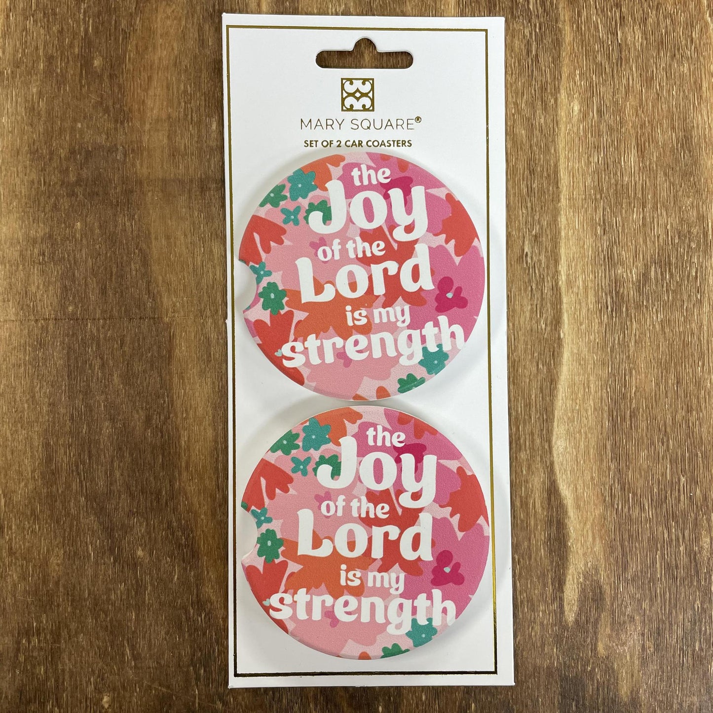 Joy of the Lord- Car Coasters- Mary Square