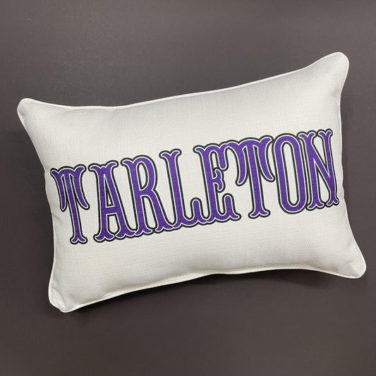 Tarleton Western Font Pillow- Little Birdie