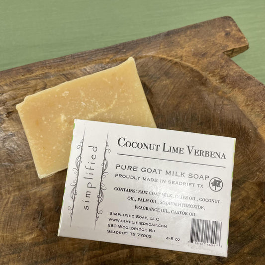 "Coconut Lime Verbena" Bar Soap -Simplified