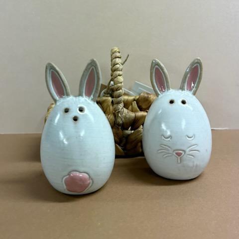 Bunny Salt and Pepper Set- Easter Mud Pie