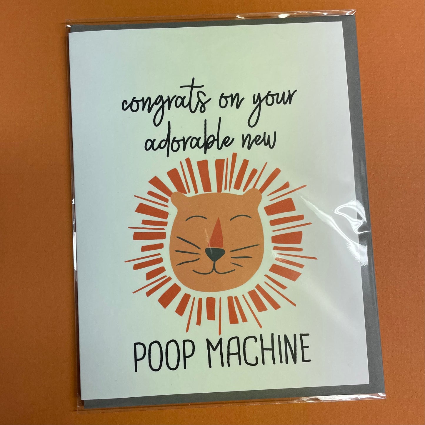 "Congrats On Your Adorable New Poop Machine" Card