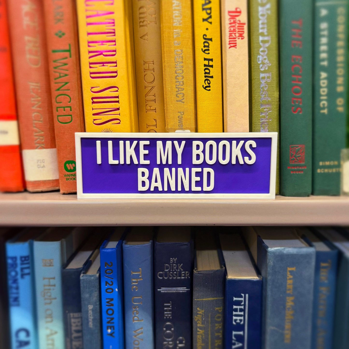 I Like My Books Banned Street Sign - The Crafted Nook