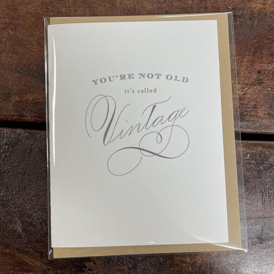 You're Vintage Card- J&J