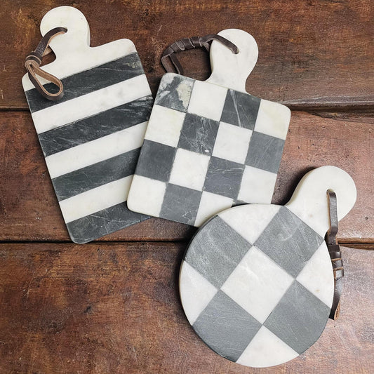 Mini Checkered Charcuterie Boards - Mud Pie