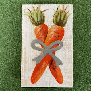 Carrots Painted Easter Sign- Easter Mud Pie