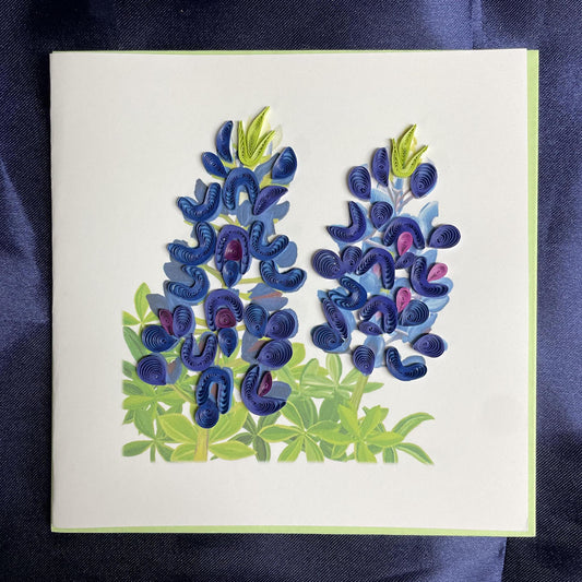 Bluebonnets- Quilling Card