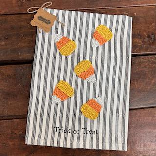Trick or Treat Beaded Towel- Mud Pie